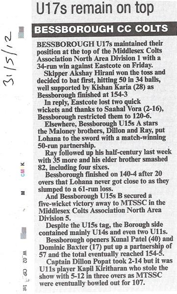 U17s remain on top